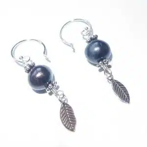Real pearl earrings