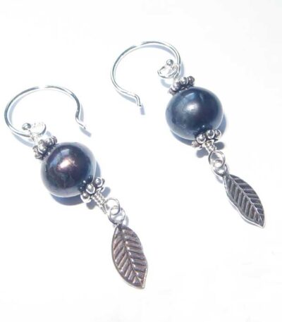 Real pearl earrings