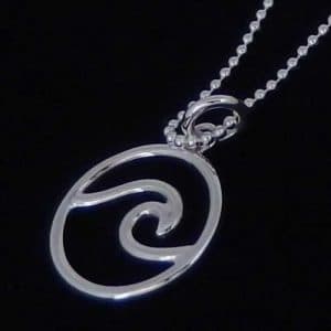 Surf wave necklace