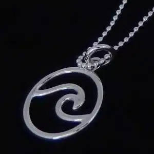 Surf wave necklace