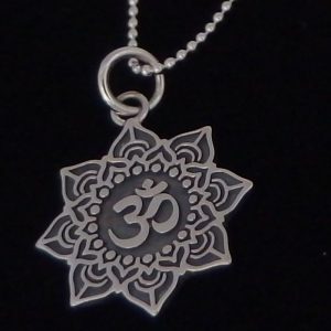 Mandala Om necklace