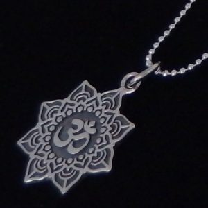 Mandala Om necklace