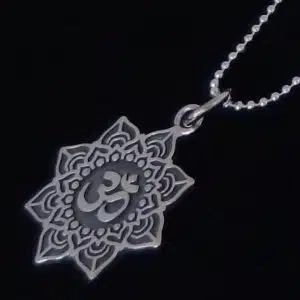 Mandala Om necklace