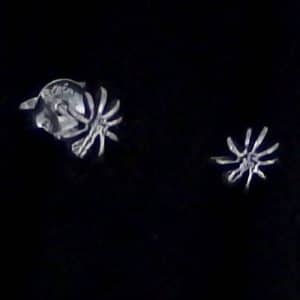 Silver Spider Stud earrings