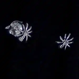 Silver Spider Stud earrings