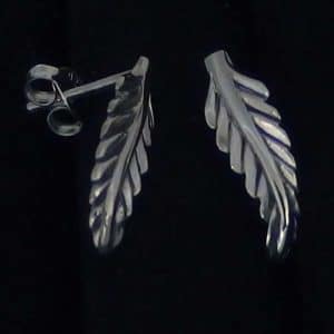 Sterling Silver feather studs