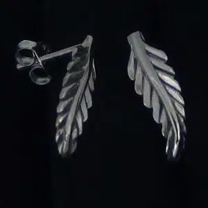Sterling Silver feather studs