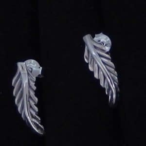 Sterling Silver feather studs