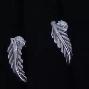 Sterling Silver feather studs