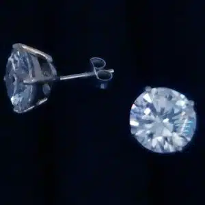Round Cubic zirconia Studs
