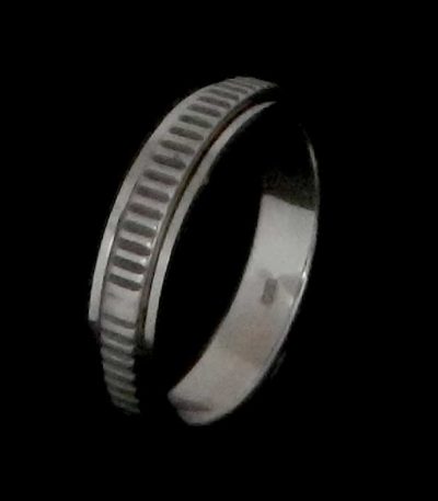 silver anxiety spinner ring NZ