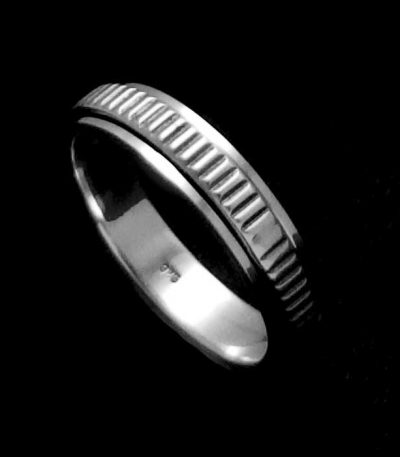 silver anxiety spinner ring NZ