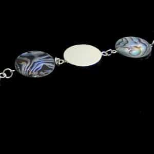 Sterling silver paua bracelet