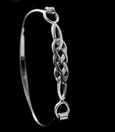 Silver-Celtic-knot-bracelet