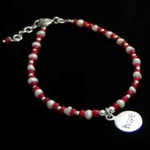 hope real silver bracelet
