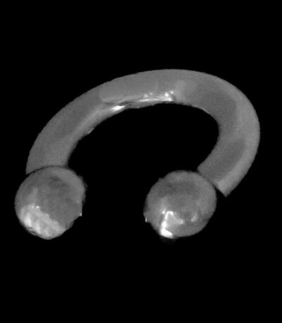 Stretched ear jewellery