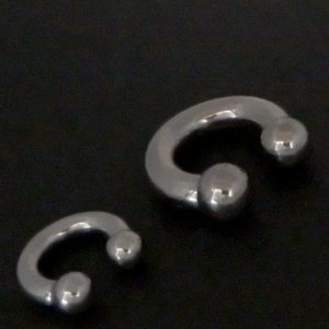 Stretched ear jewellery