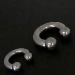 Stretched ear jewellery