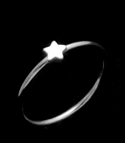 Sterling silver star ring