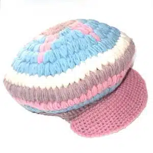Wool baker hat with star
