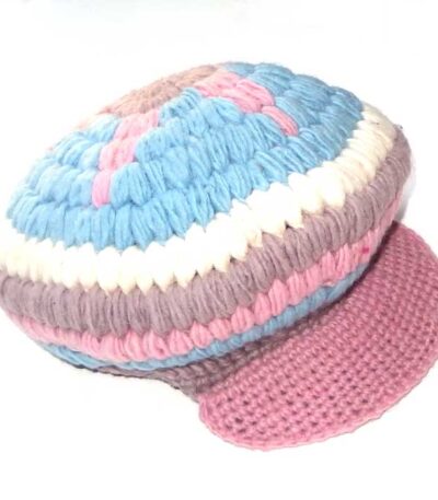 Wool baker hat with star