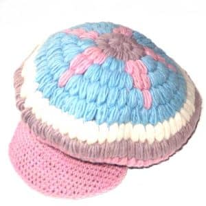 Wool baker hat with star
