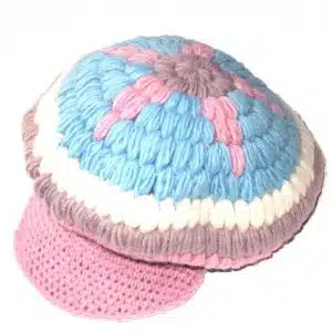 Wool baker hat with star