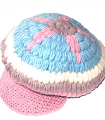 Wool baker hat with star