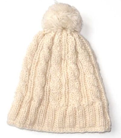 Wool hat pom pom