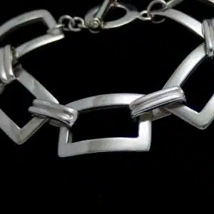 Heavy silver bracelet