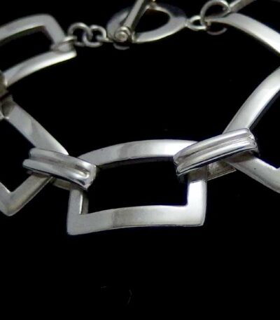 Heavy silver bracelet