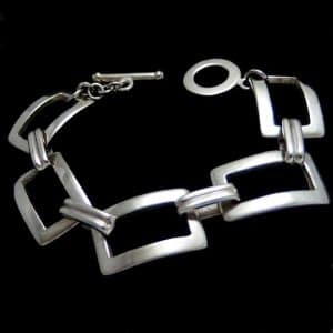 Heavy silver bracelet