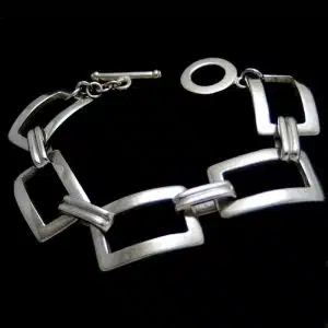 Heavy silver bracelet