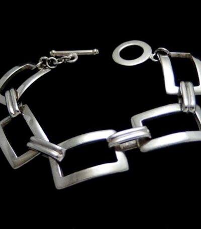 Heavy silver bracelet