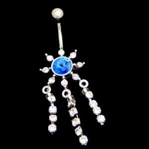 Dangling belly piercing