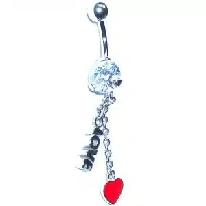 dangle belly piercing