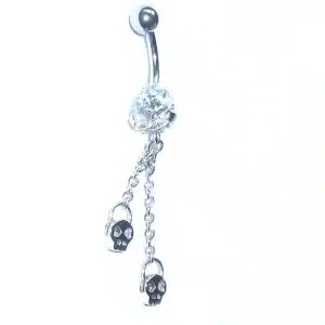 Dangle belly piercing