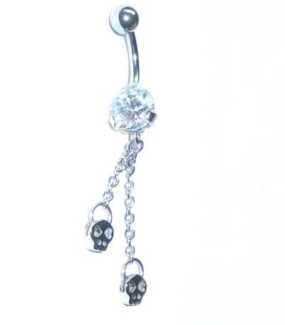 Dangle belly piercing