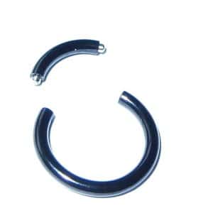 Black eyebrow segment ring
