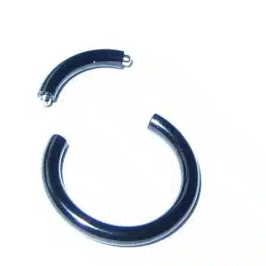 Black eyebrow segment ring
