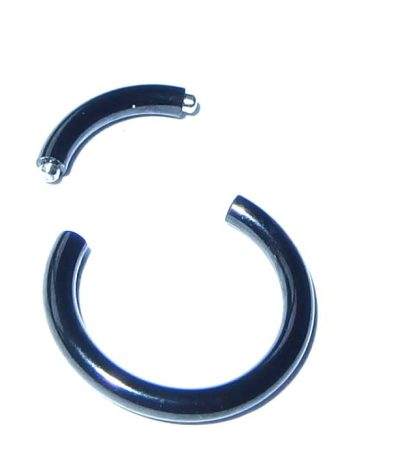black nipple ring