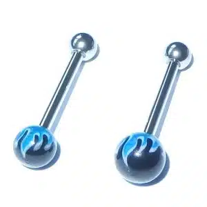 Acrylic tongue jewellery
