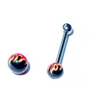 Acrylic tongue jewellery