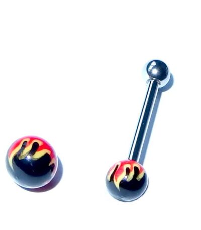 Acrylic tongue jewellery