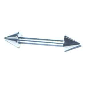 Surgical steel spike barbell