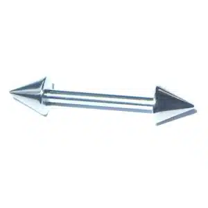 Surgical steel spike barbell