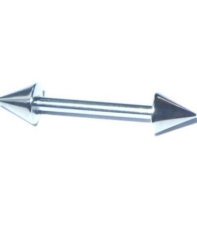 Surgical steel spike barbell