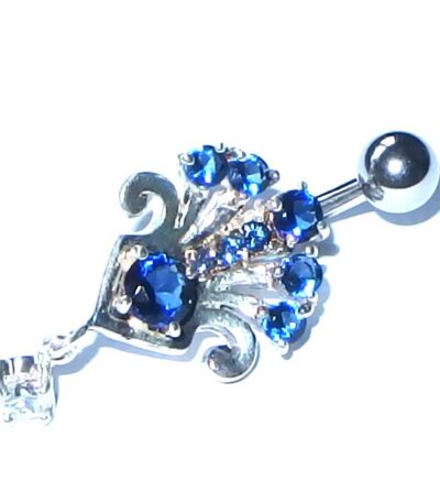 Jewel crown belly jewellery