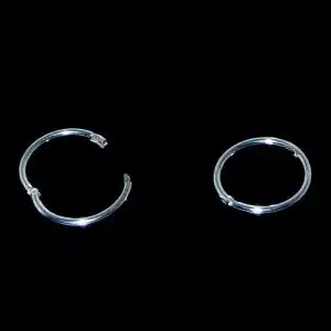 Silver hoop earrings