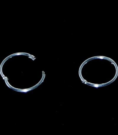 Silver hoop earrings